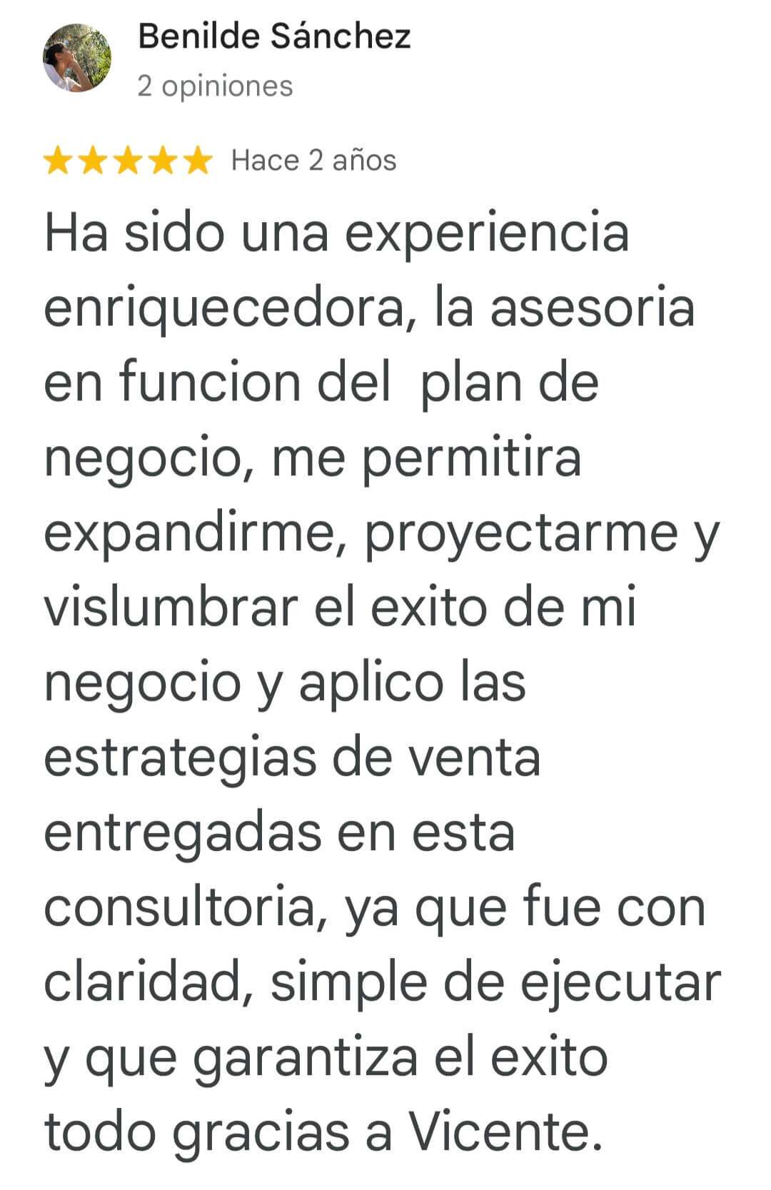 Benilde testimonial