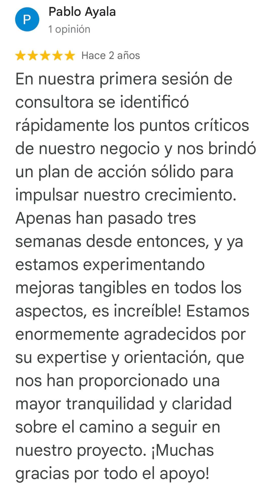 Pablo testimonial